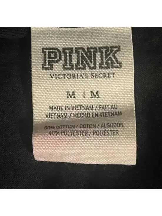 Vintage Y2K Eat Sleep Beach Repeat Black Tank Top Size Medium 🌴 - Picture 6 of 6